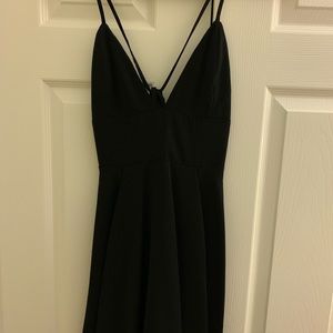 tobi mini black dress